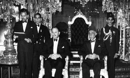 Nawab-Sadiq-Khan-Abbasi-V-and-President-Ayub-Khan- at Sadiq Garh Palace