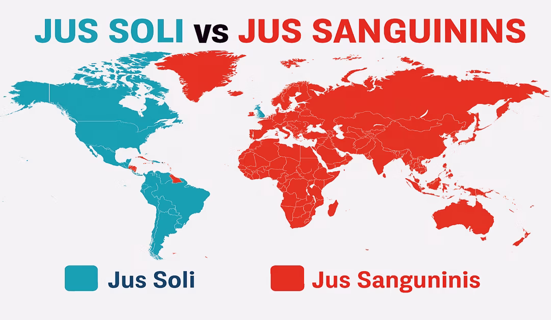 Jus Sanguinis and Jus Soli Countries Map