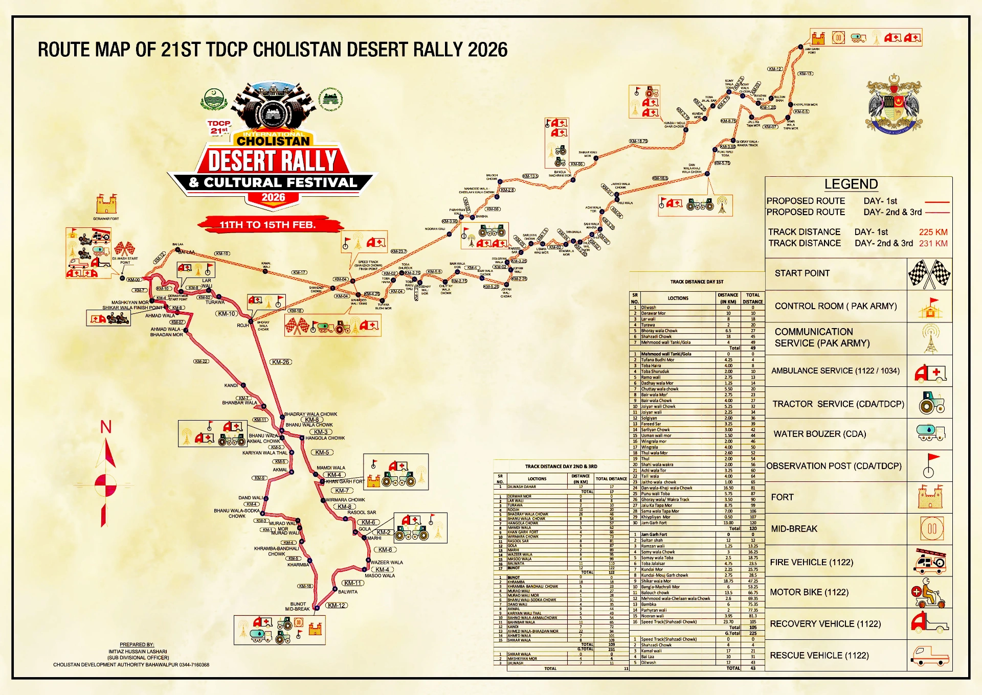 Jeep Rally Route Map 2026